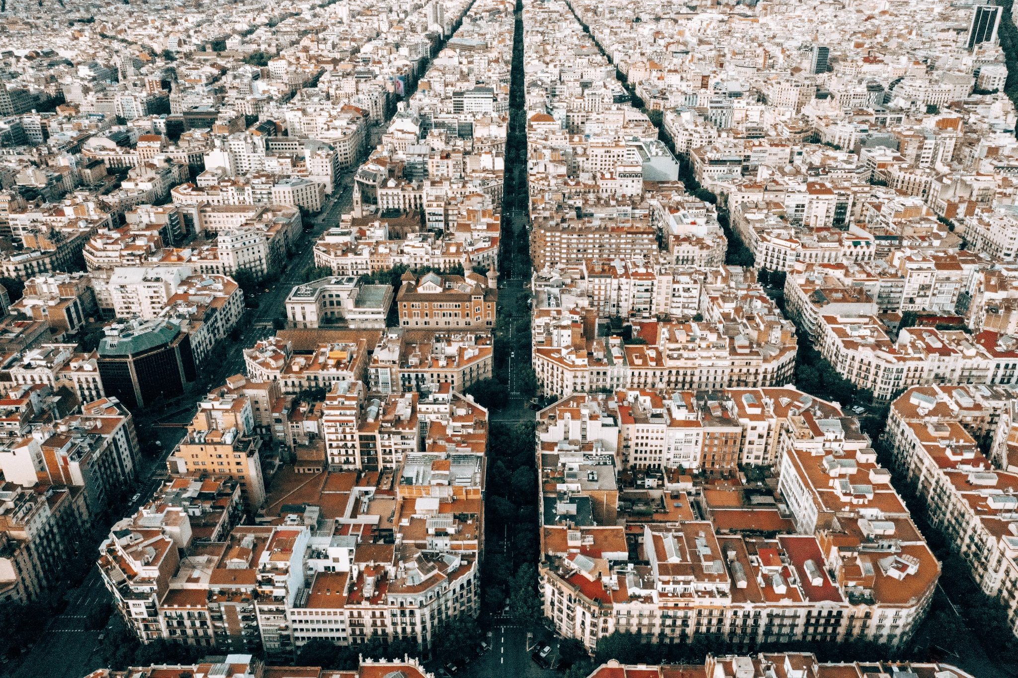 Vista aerea de la eixample